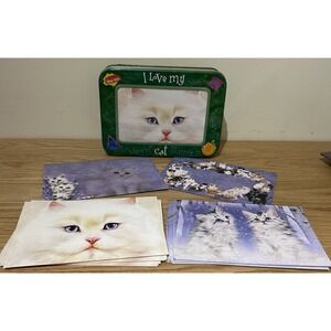 I Love My Cat (13) Blank Notecards Cards & Envelopes New In Tin Slip In Your Cat